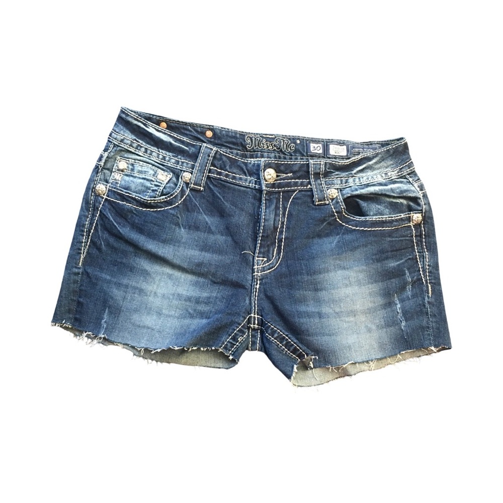 Miss Me Women's Blue Denim Shorts